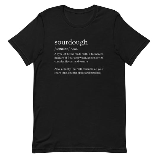 buy funny sourdough dictionary quote t-shirt for the home baker