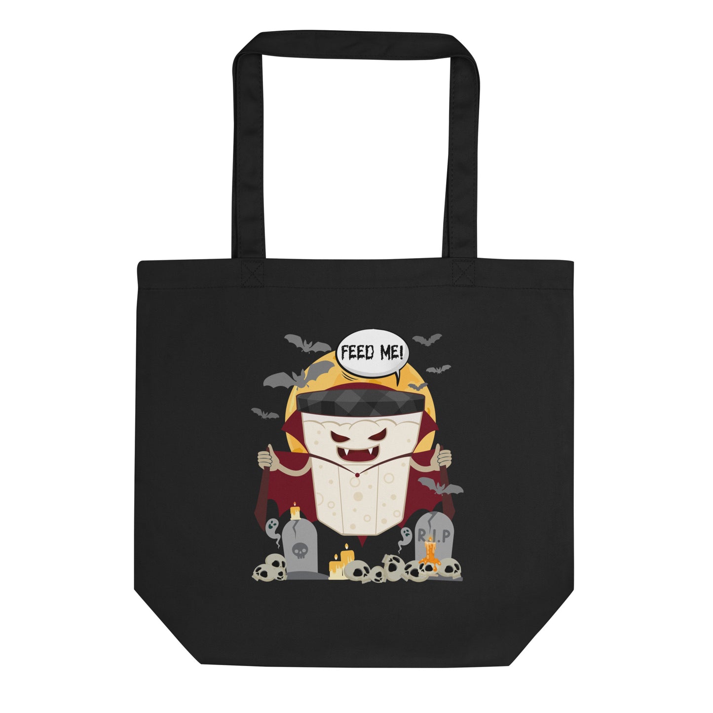 LIMITED EDITION Halloween 'Feed Me' Dracula Eco Tote Bag