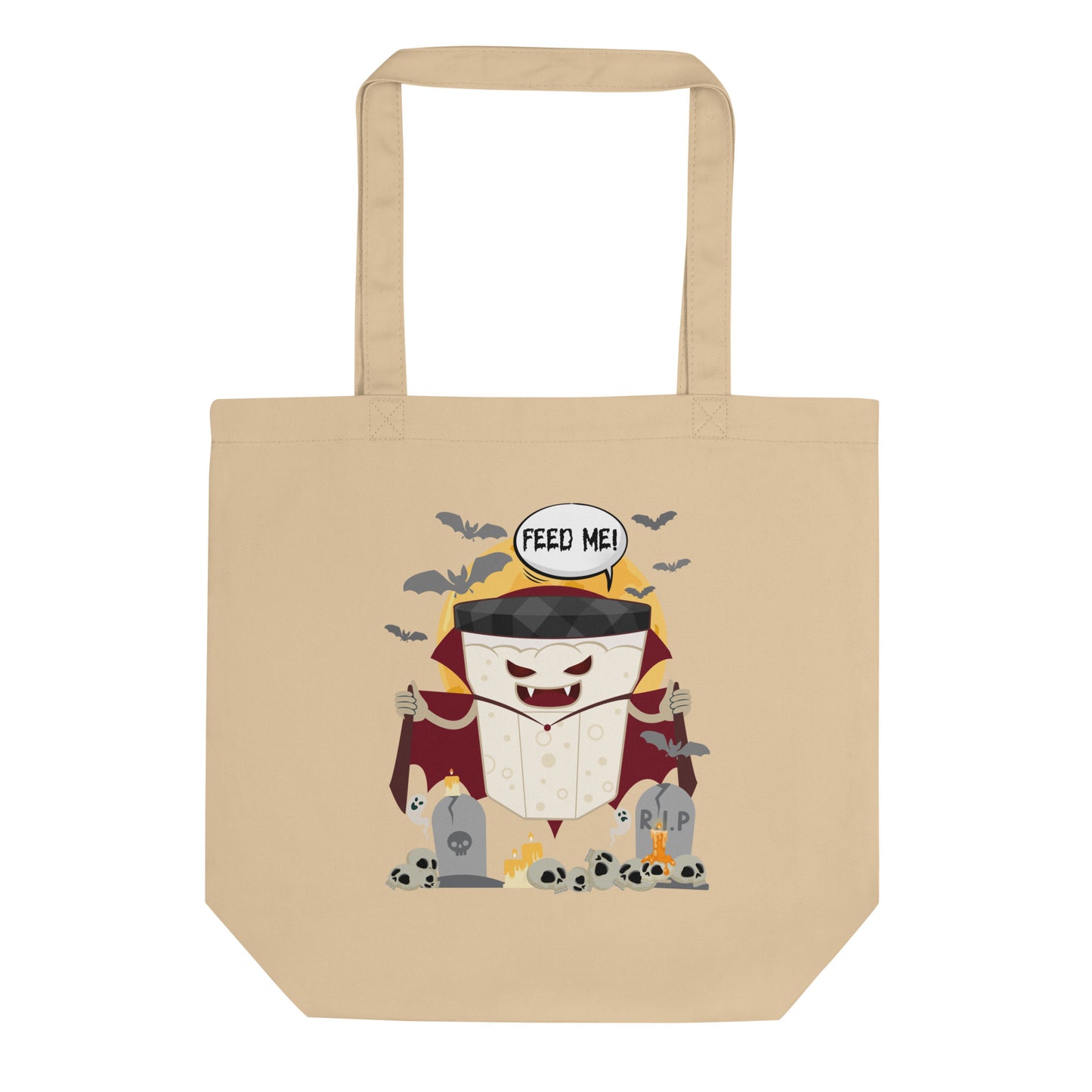 LIMITED EDITION Halloween 'Feed Me' Dracula Eco Tote Bag